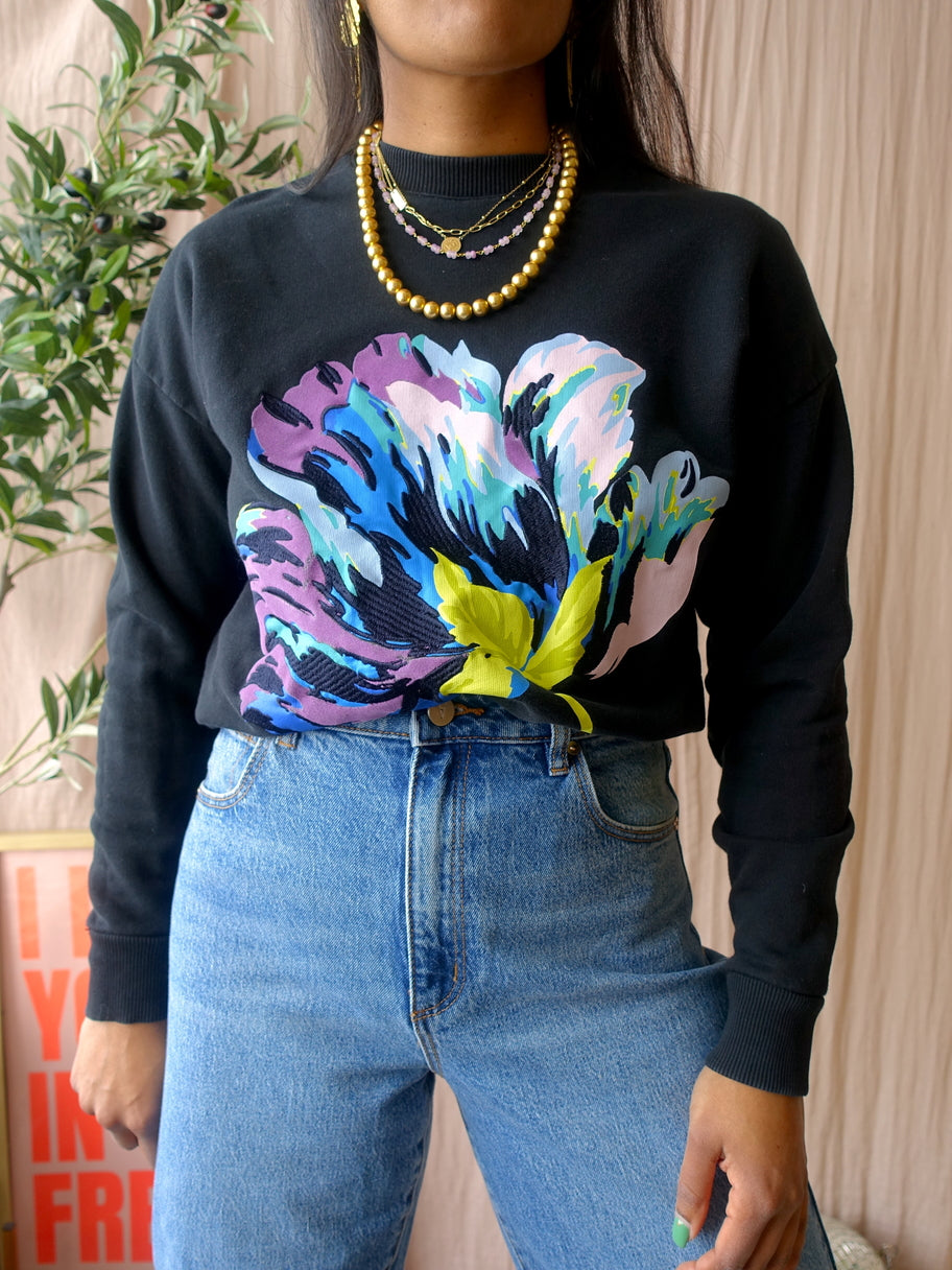 Ted Baker embroidered big flower sweater