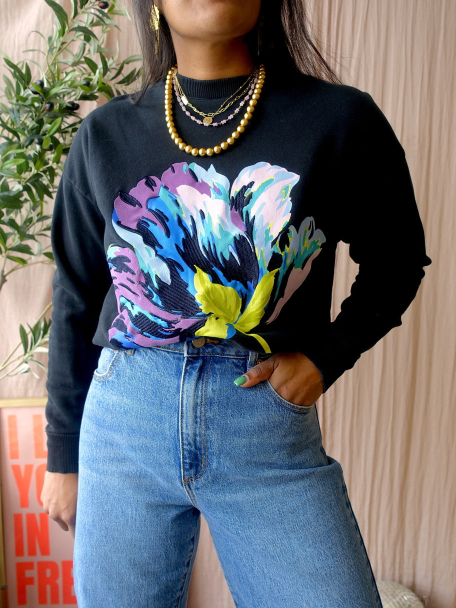 Ted Baker embroidered big flower sweater