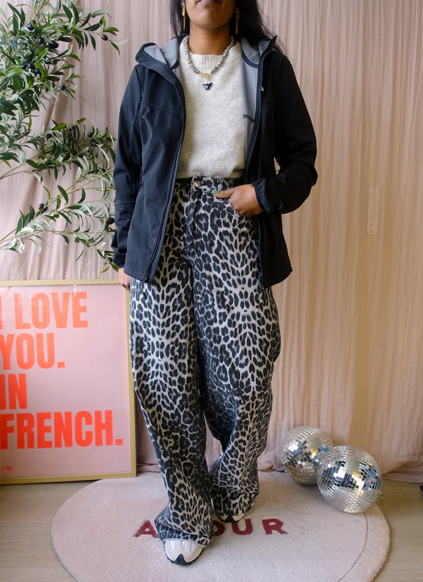 The North Face nimble windwall jacket zwart