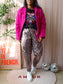 Thierry Mugler vintage wool coat fuchsia pink