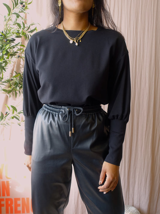 Tramontana modal stretch sweater zwart