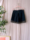 Twin-Set lace poplin cotton shorts zwart