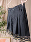 Twin-Set lace poplin cotton shorts zwart