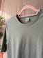 Twist & Tango shoulder padded organic cotton tee sage green