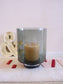 Cilinder vaas op voet smokey black XL