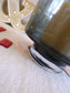 Cilinder vaas op voet smokey black XL