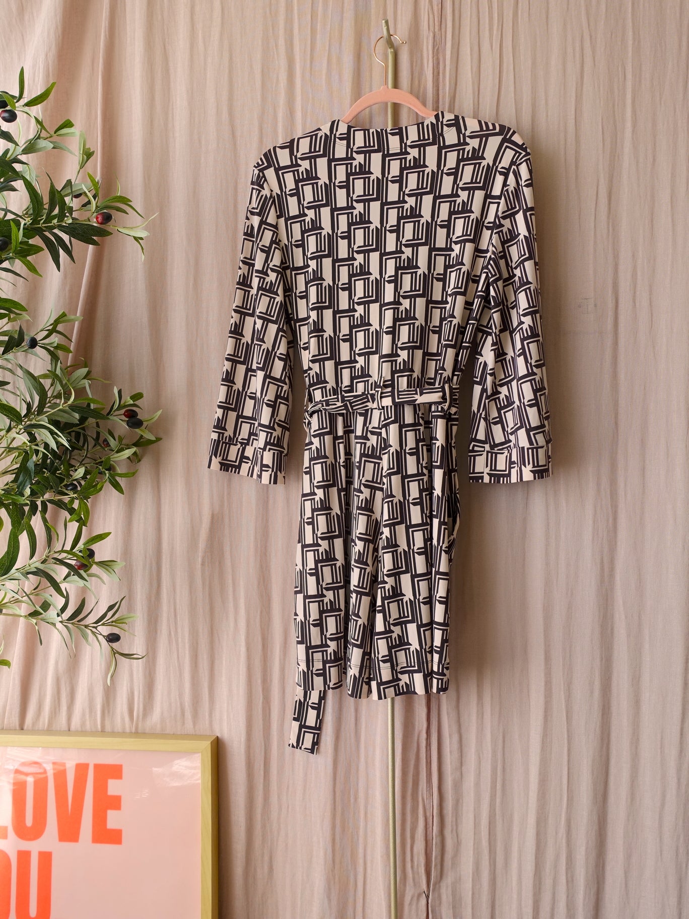 Vanilia tuto graphic playsuit black coffee / sea shell