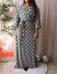 Vanilia graphic tuto travel quality maxi jurk