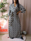 Vanilia graphic tuto travel quality maxi jurk
