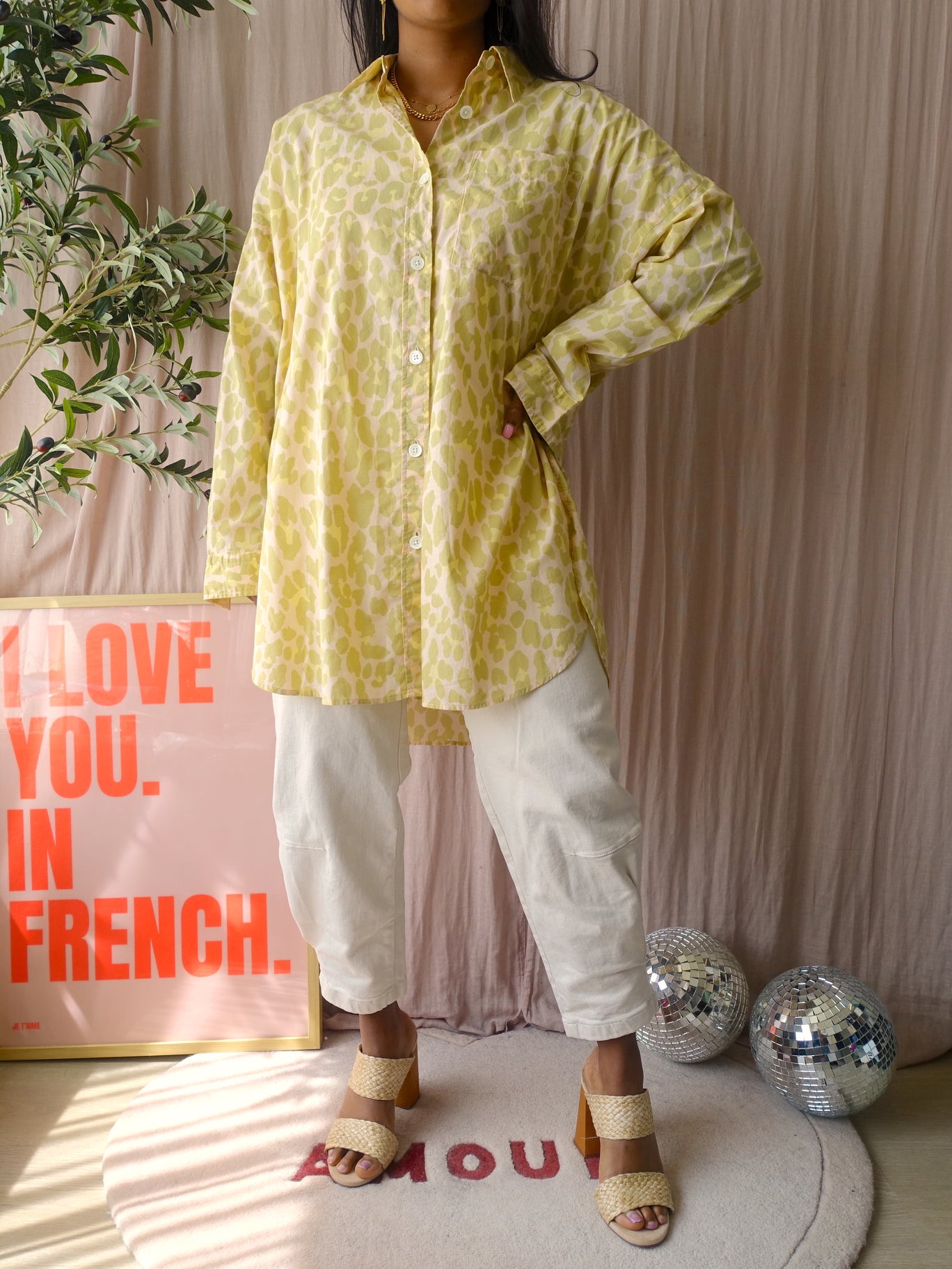Vanilia relax leo shirt pastel lime