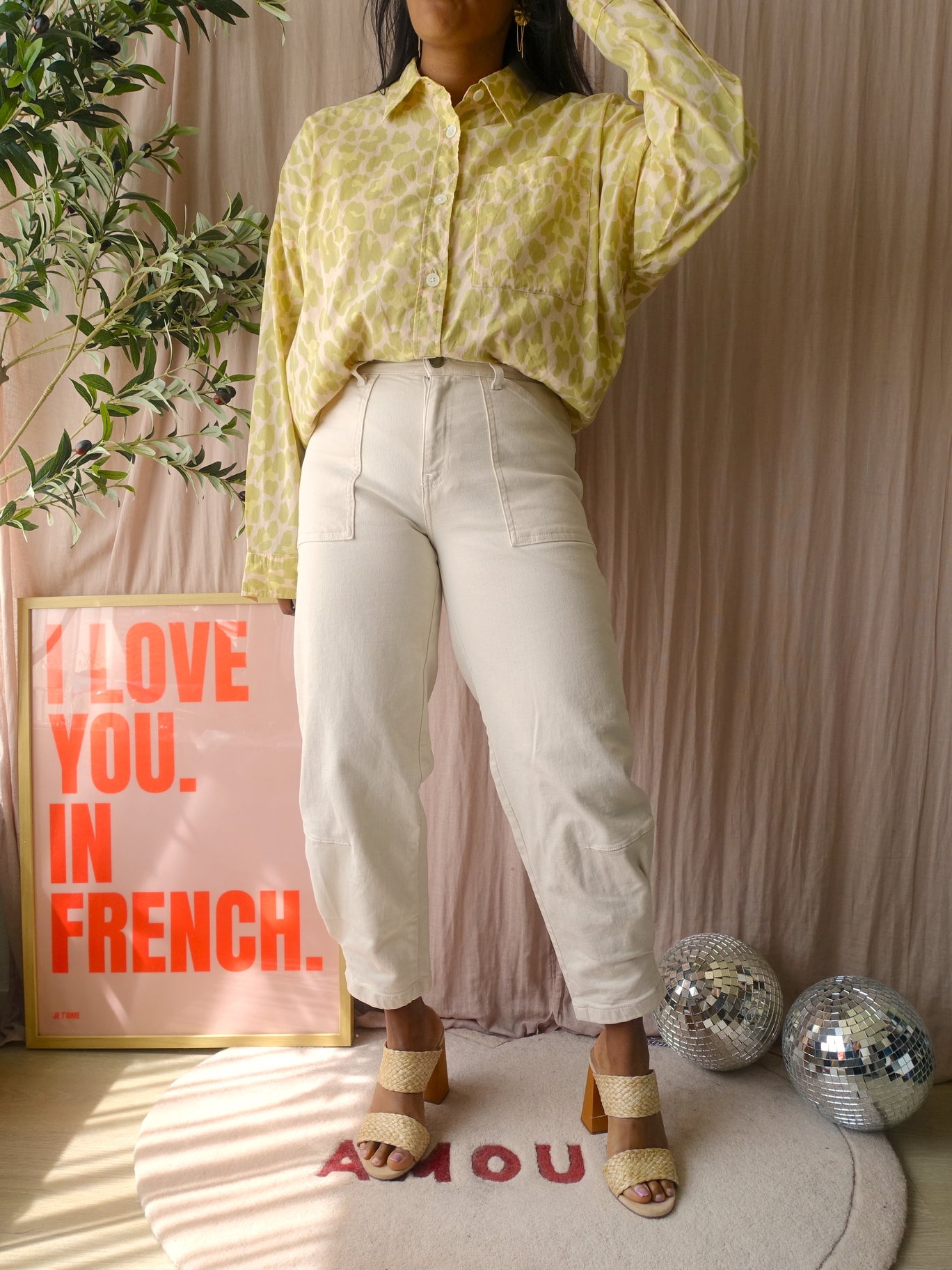 Vanilia relax leo shirt pastel lime