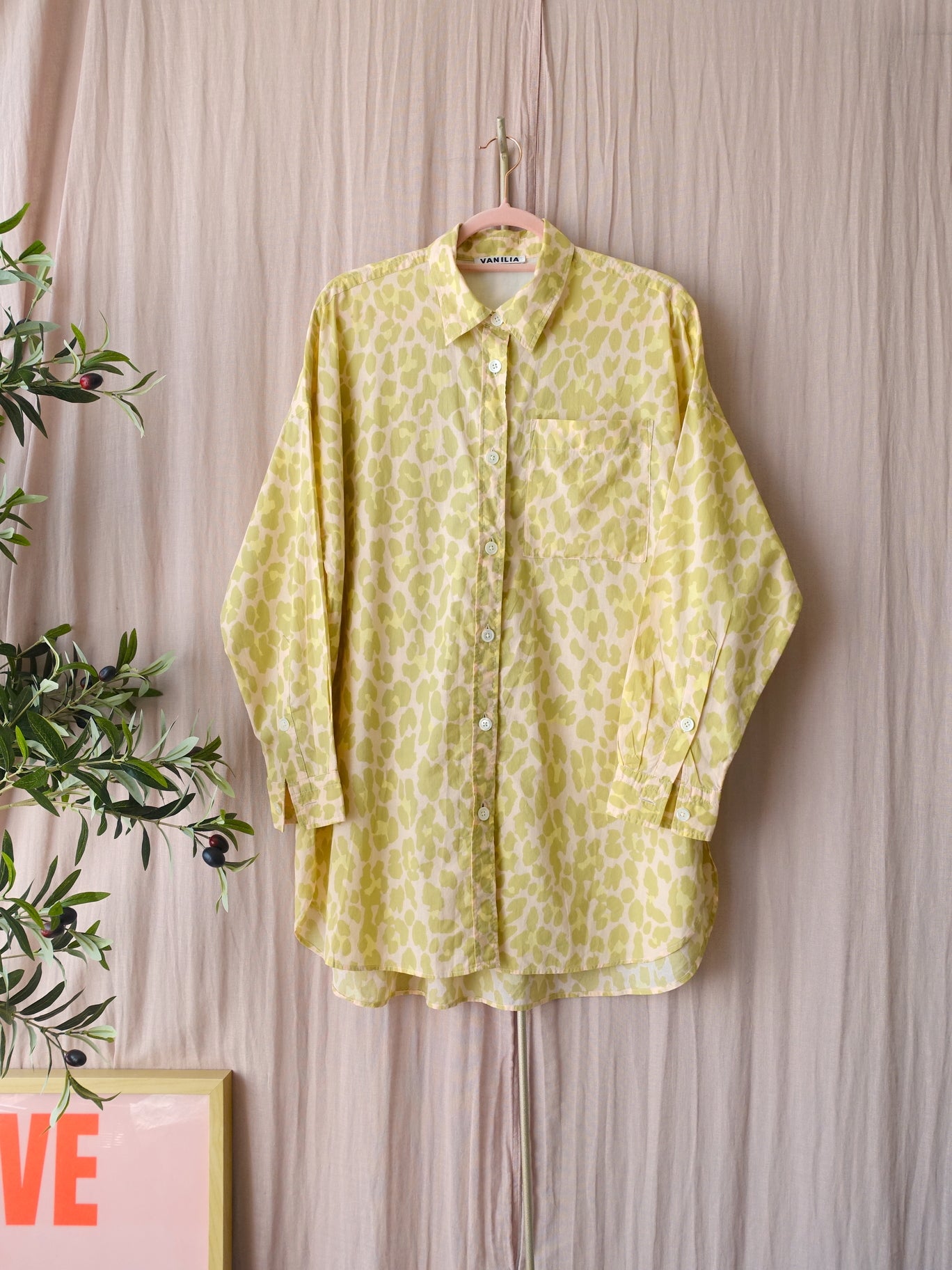 Vanilia relax leo shirt pastel lime