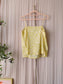 Vanilia leopard print cotton top pastel lime