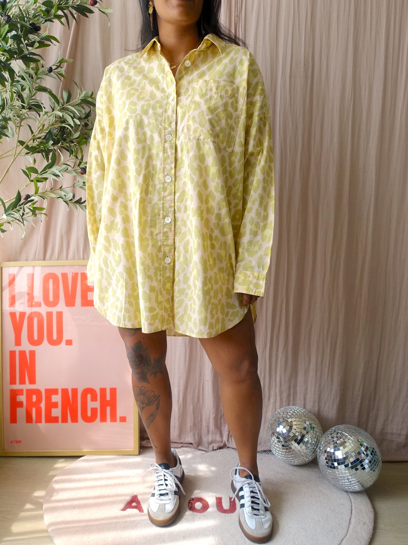 Vanilia relax leo shirt pastel lime