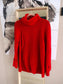 Vanilia cashmere & wool turtle neck knit cherry red