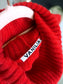 Vanilia cashmere & wool turtle neck knit cherry red