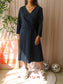 LaDress premium travel quality midi jurk jet black