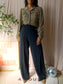 Vanilia jersey stretch leopard print blouse