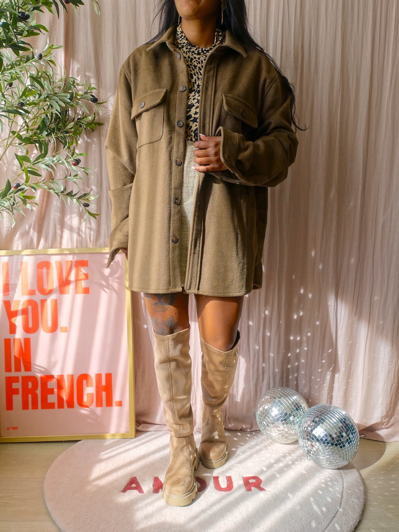 Via Vai overknee boots livia beige