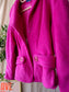 Thierry Mugler vintage wool coat fuchsia pink