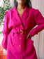 The Vintage Delmod Parsienne jurk french fuchsia