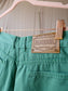 Vintage Paninari high waist bermuda jorts basil green