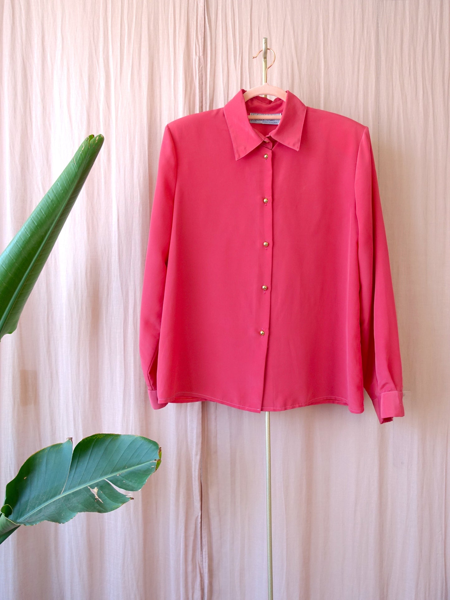 Vintage Italian blouse sugar pink