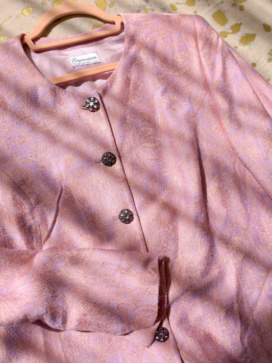 Vintage jacquard paisley blazerjacket