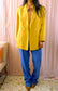 Vintage straight fit blazer golden yellow