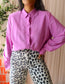 Sommermann shouder padded lilac lovers shirt