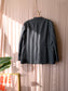 Vintage pure wool blazer antraciet