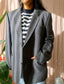 Vintage pure wool blazer antraciet