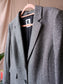 Anna Aura wool blazer herringbone zwart / wit