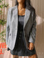 Anna Aura wool blazer herringbone zwart / wit