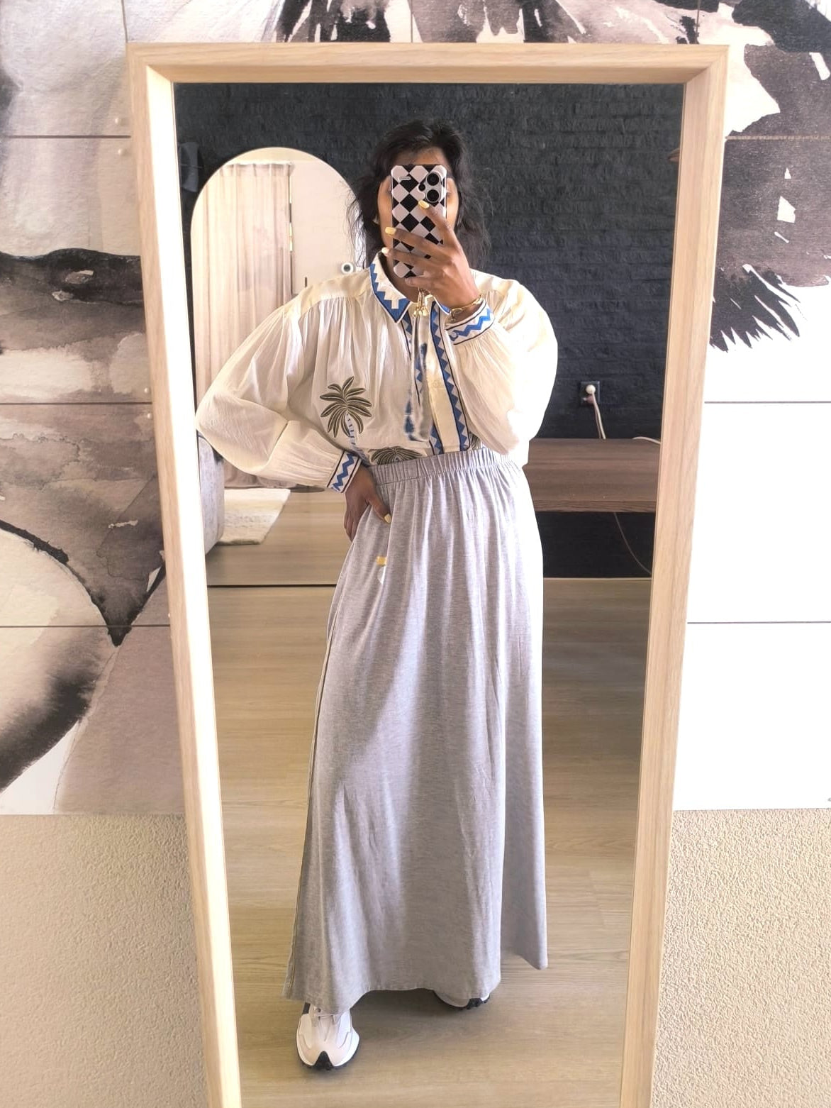 10DAYS modal maxi jersey rok grey