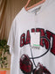 GANNI cherry organic t-shirt bright white / burgundy