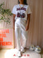 Josh V casey high rise girlfriend pants silver