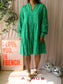 Y.A.S. yasholi broderie anglaise jurk jelly bean