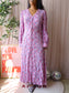 Y.A.S. maxi floral jurk icy pink