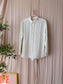 YAYA loose fit pinstripe shirt ecru