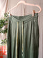 Yaya tapered satin pants olive