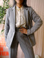YAYA co-ord suit (blazer + broek) smoke grey