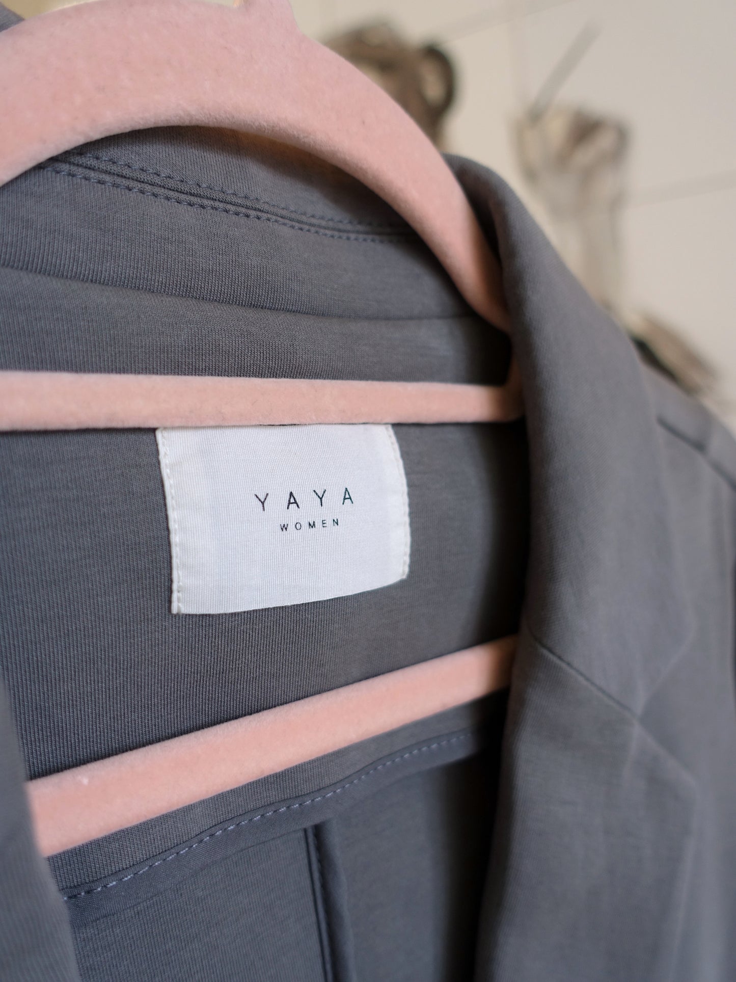 YAYA co-ord suit (blazer + broek) smoke grey