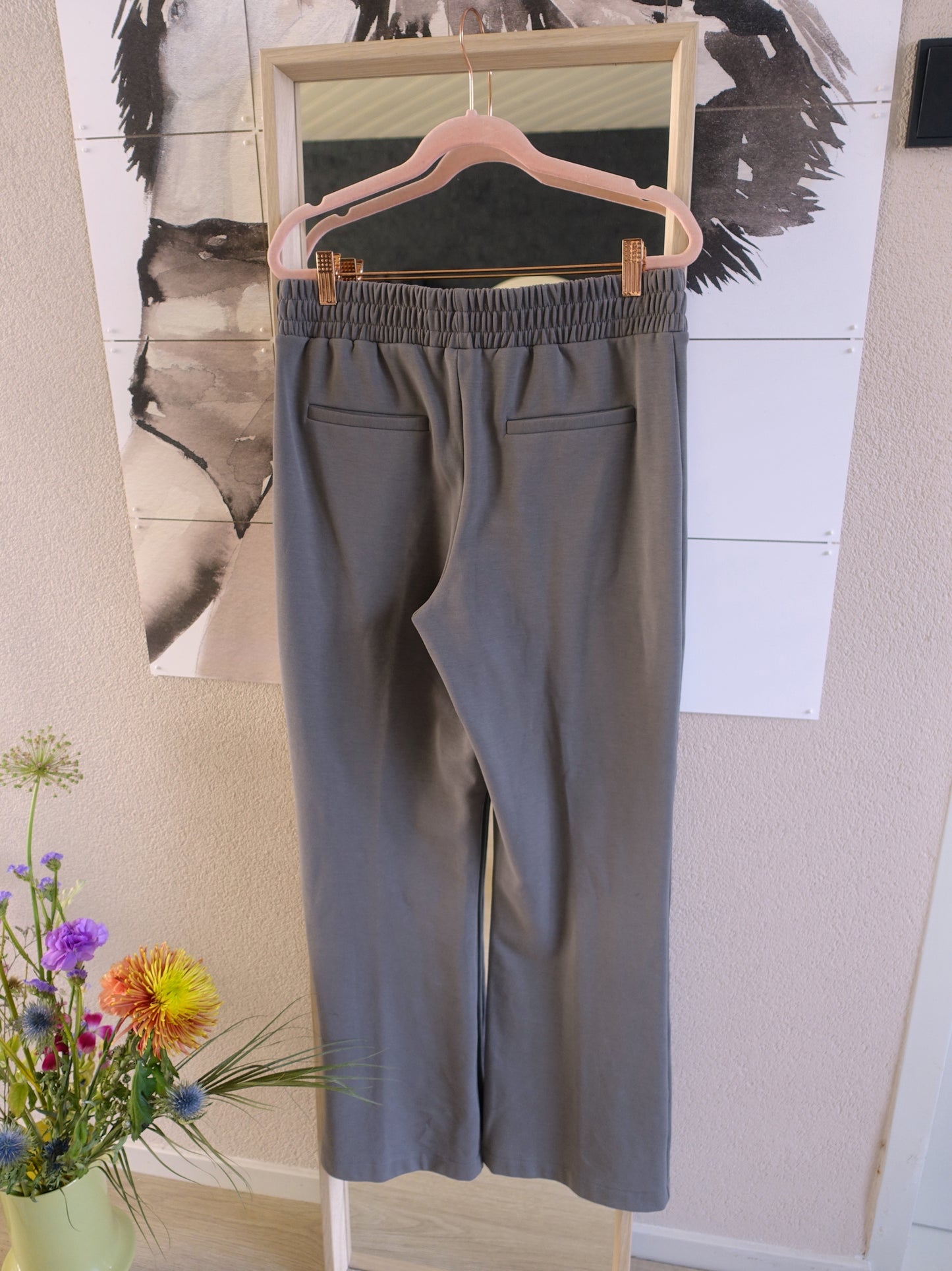 YAYA co-ord suit (blazer + broek) smoke grey