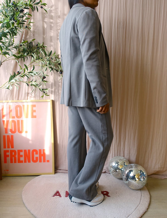 YAYA co-ord suit (blazer + broek) smoke grey