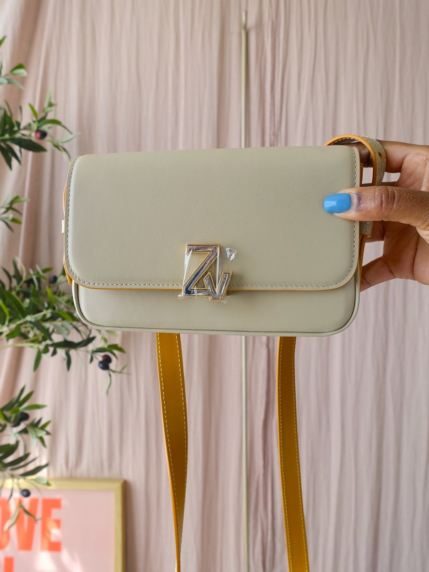 Zadig & Voltaire Le Initiale mini crossbody calf leather