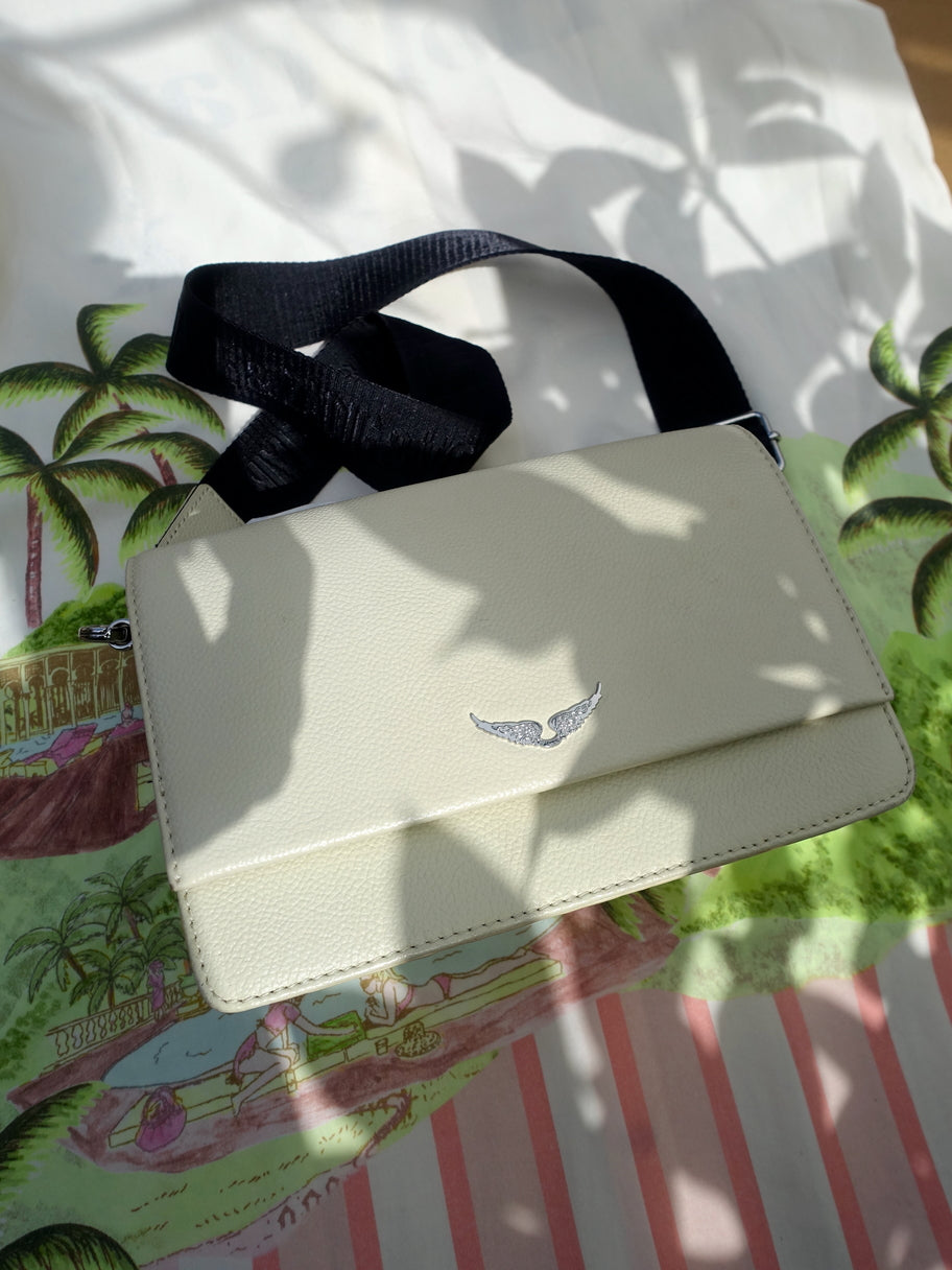 Zadig & Voltaire white leather Lolita Wings bag