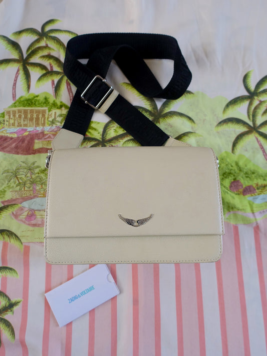 Zadig & Voltaire white leather Lolita Wings bag