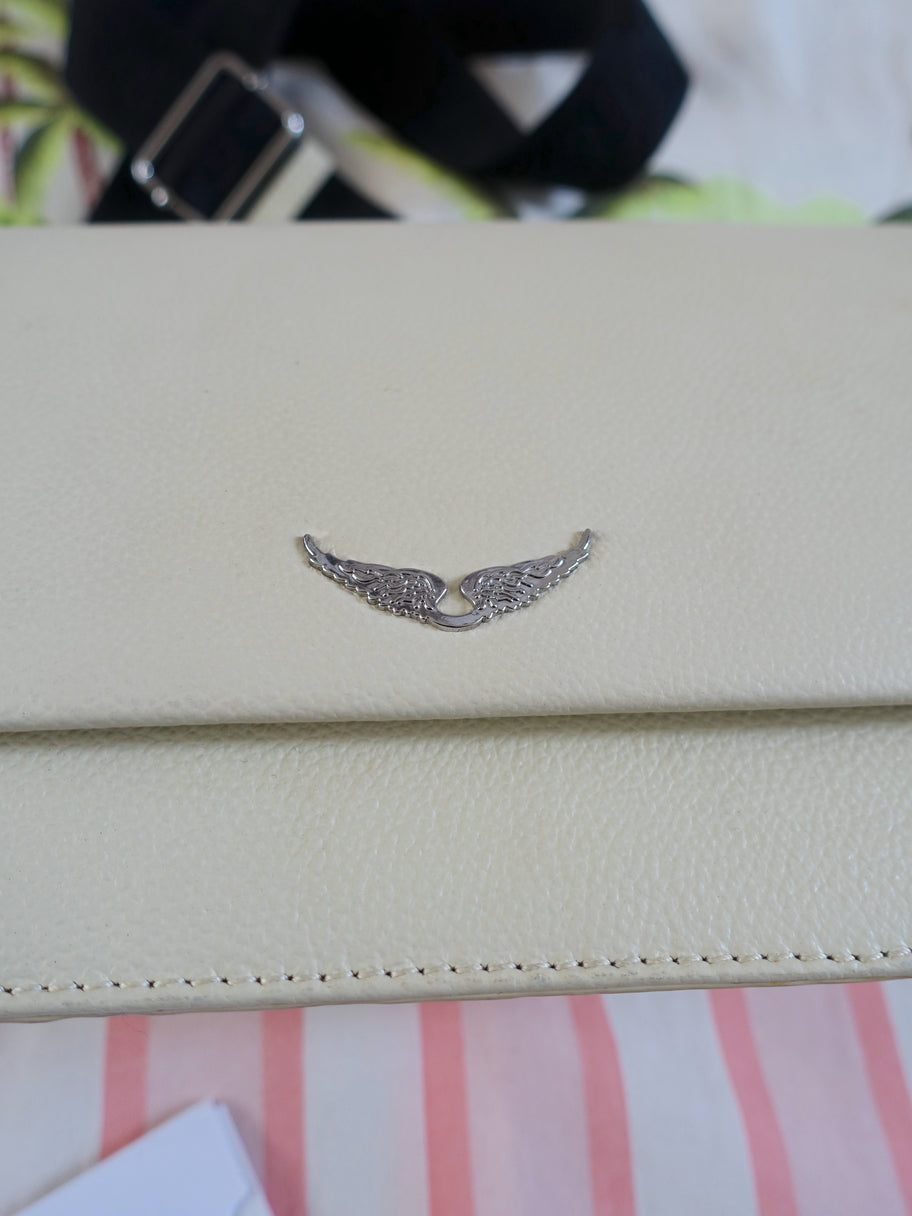 Zadig & Voltaire white leather Lolita Wings bag