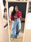 Zara the barrel relaxed fit jeans